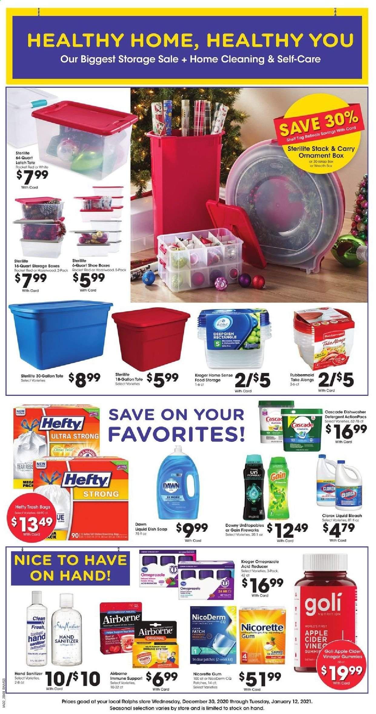 Ralphs (DC, DE, FL, GA, MD, NC, SC, VA) Weekly Ad Flyer December 30 to January 12