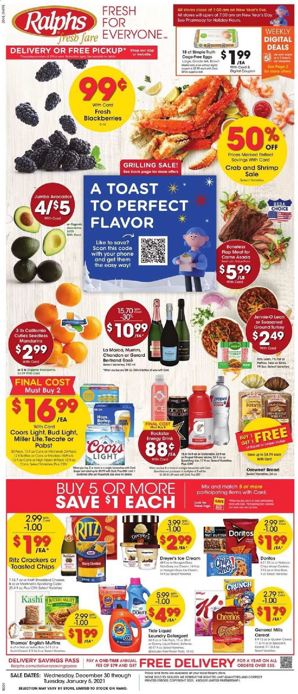Ralphs fresh fare (DC, DE, FL, GA, MD, NC, SC, VA) Weekly Ad Flyer December 30 to January 5