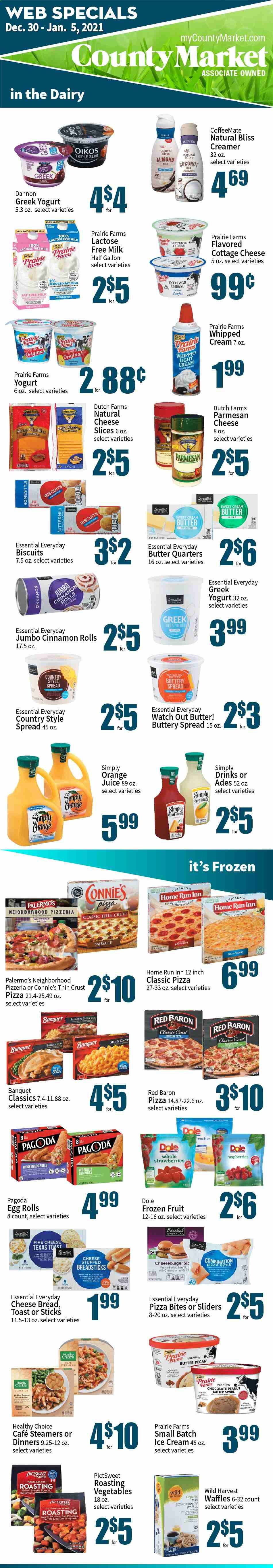 County Market Weekly Ad Flyer December 30 to January 5