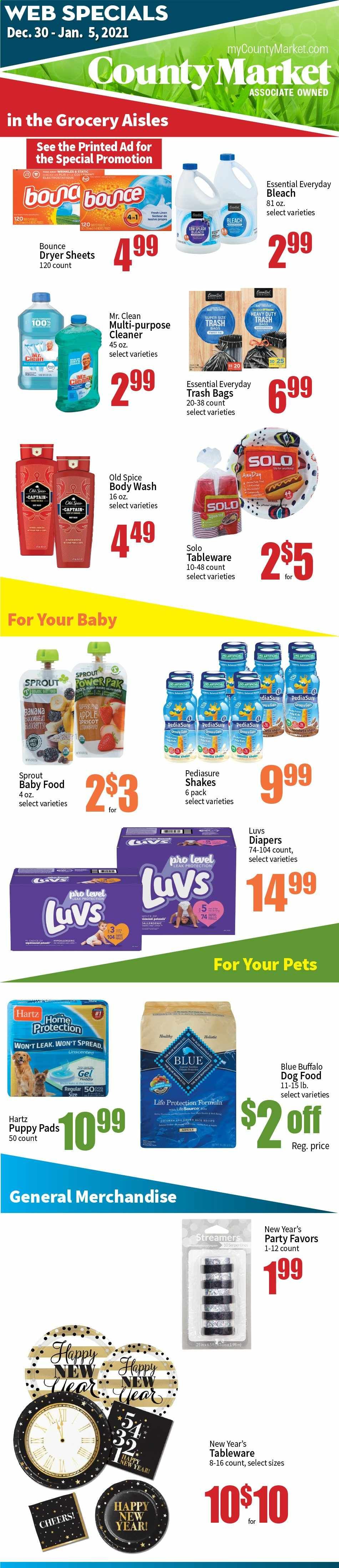 County Market Weekly Ad Flyer December 30 to January 5