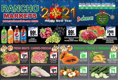 Rancho Markets Weekly Ad Flyer December 29 to January 4