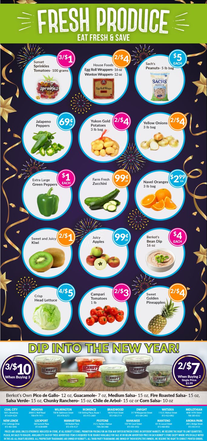 Berkot's Super Foods New Year Weekly Ad Flyer December 30, 2020 to January 5, 2021