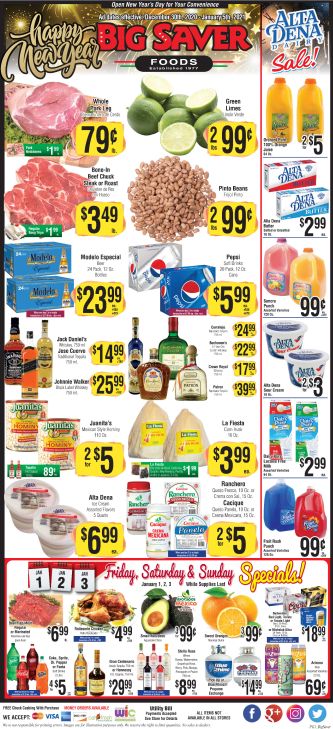 Big Saver Foods New Year Weekly Ad Flyer December 30, 2020 to January 5, 2021