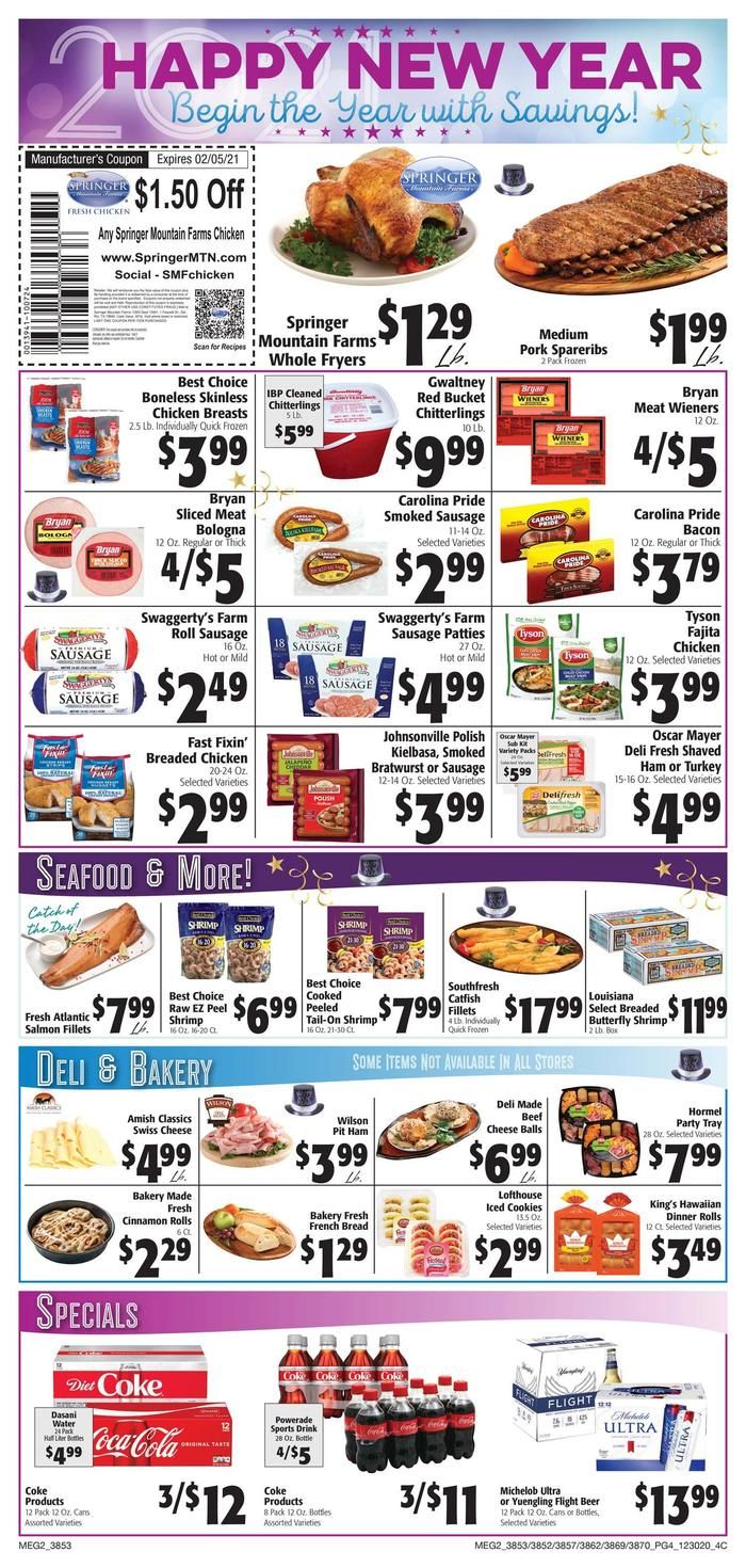 E.W. James & Sons New Year Weekly Ad Flyer December 30, 2020 to January 5, 2021