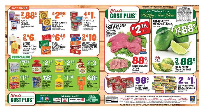 Elrod's New Year Weekly Ad Flyer December 30, 2020 to January 5, 2021