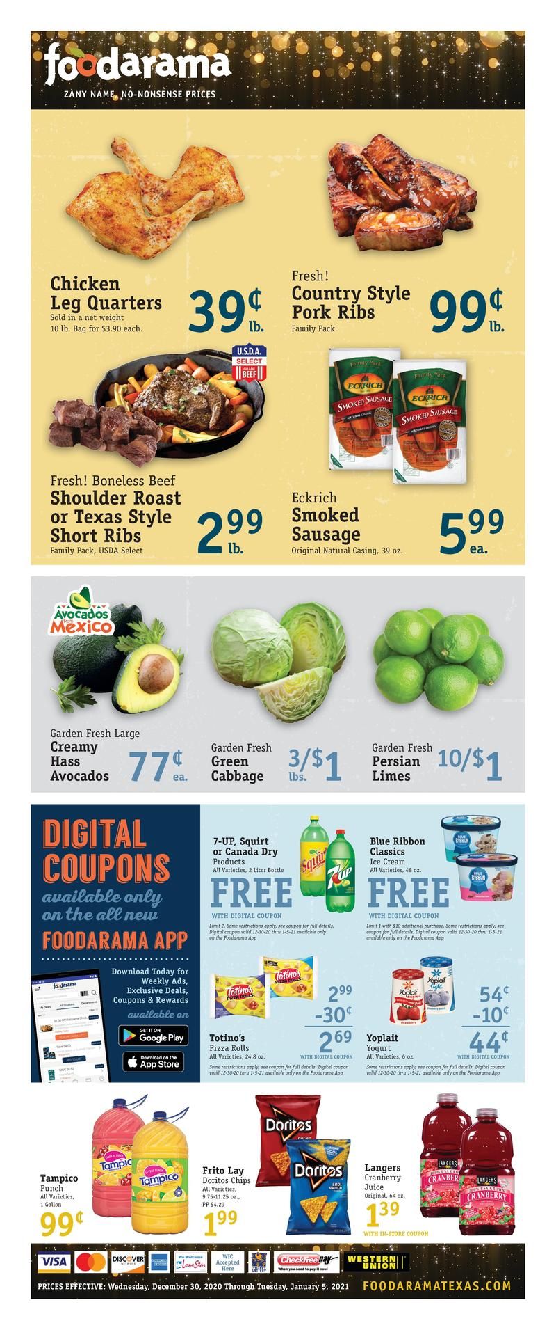 Foodarama New Year Weekly Ad Flyer December 30, 2020 to January 5, 2021
