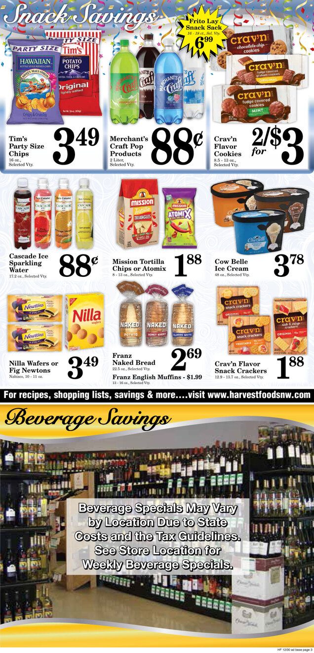 Harvest Foods New Year Weekly Ad Flyer December 30, 2020 to January 5, 2021