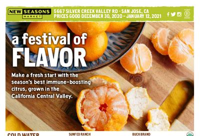 New Seasons Market (CA) New Year Weekly Ad Flyer December 30, 2020 to January 12, 2021