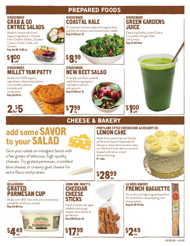 New Seasons Market (CA) New Year Weekly Ad Flyer December 30, 2020 to January 12, 2021