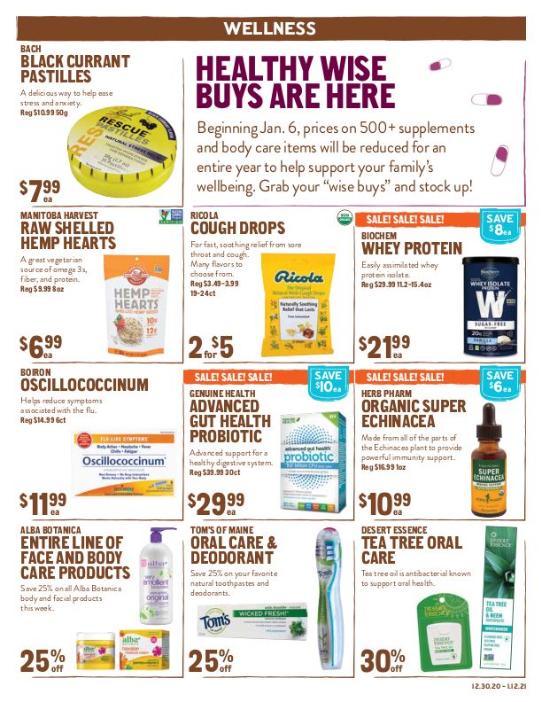New Seasons Market (CA) New Year Weekly Ad Flyer December 30, 2020 to January 12, 2021