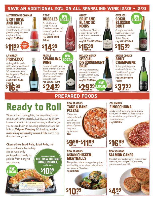 New Seasons Market (OR) New Year Weekly Ad Flyer December 30, 2020 to January 5, 2021