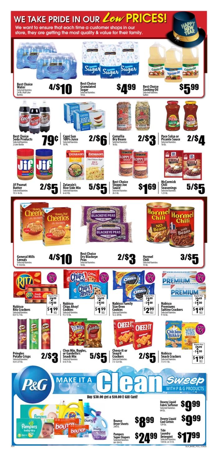 Piggly Wiggly (LA) New Year Weekly Ad Flyer December 30, 2020 to January 5, 2021