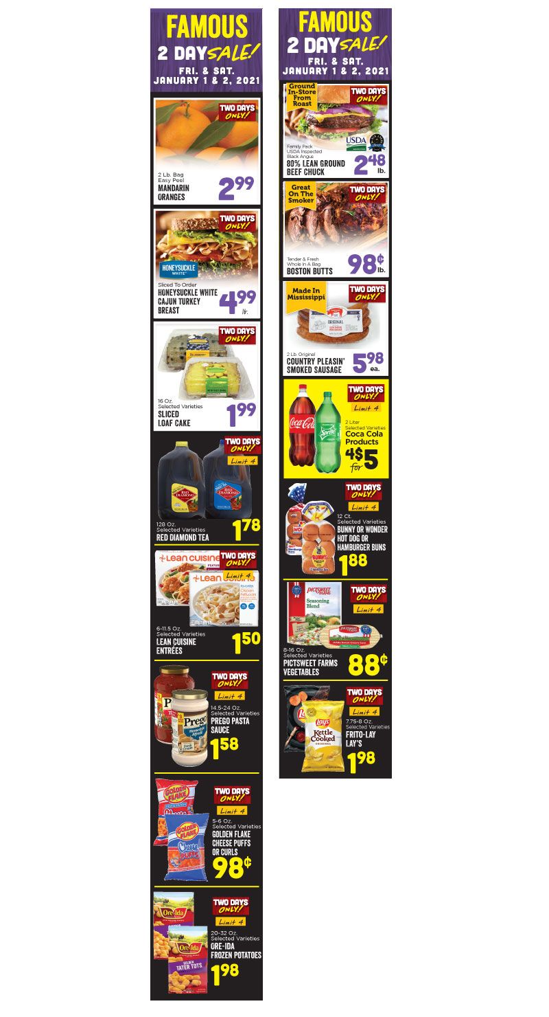 Ramey's New Year Weekly Ad Flyer December 30, 2020 to January 5, 2021