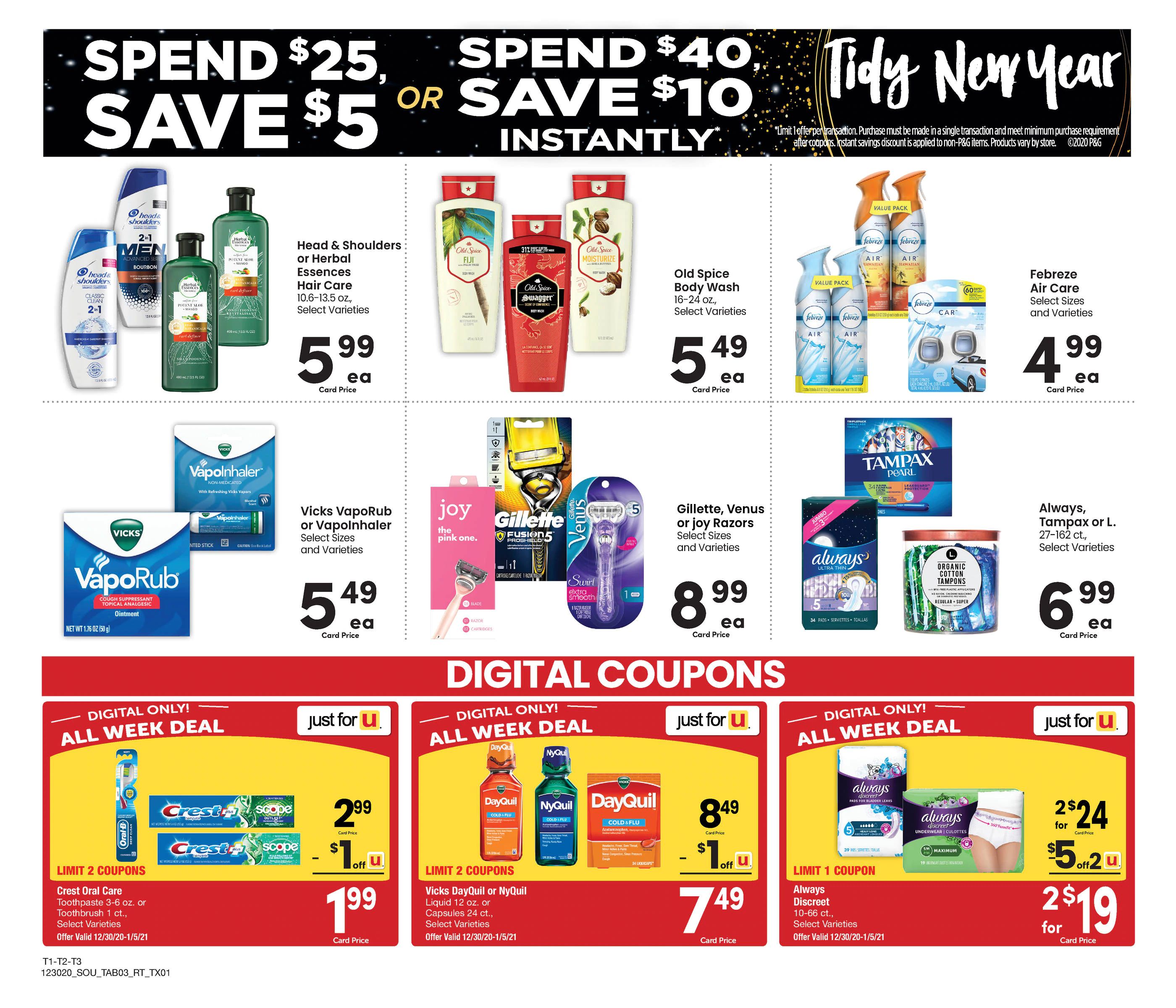 Randalls New Year Weekly Ad Flyer December 30, 2020 to January 5, 2021