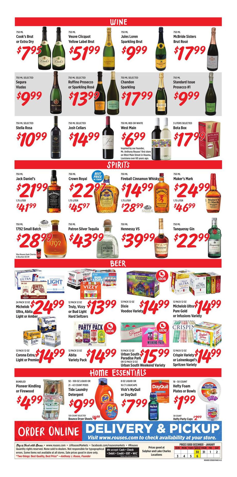 Rouses Markets New Year Weekly Ad Flyer December 30, 2020 to January 6, 2021