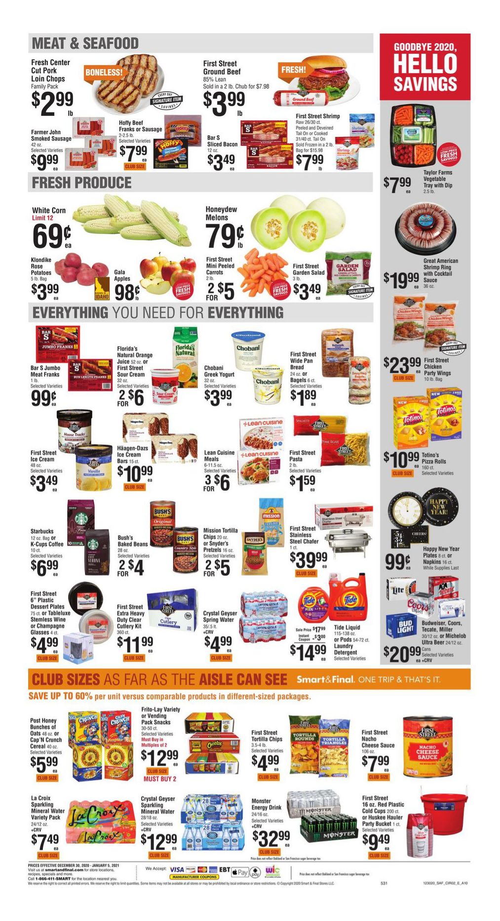 Smart & Final New Year Weekly Ad Flyer December 30, 2020 to January 5, 2021