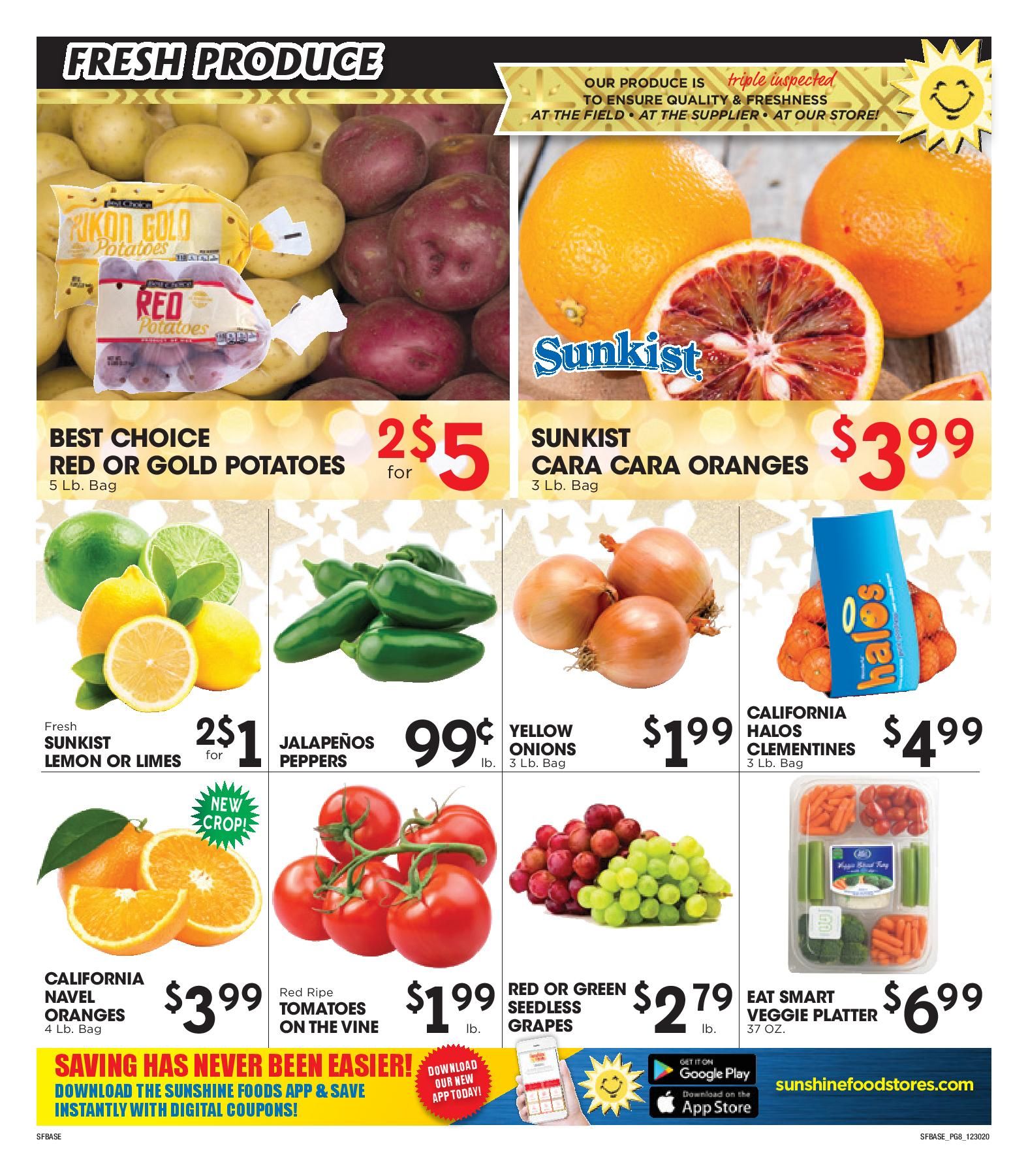 Sunshine Foods New Year Weekly Ad Flyer December 30, 2020 to January 5, 2021
