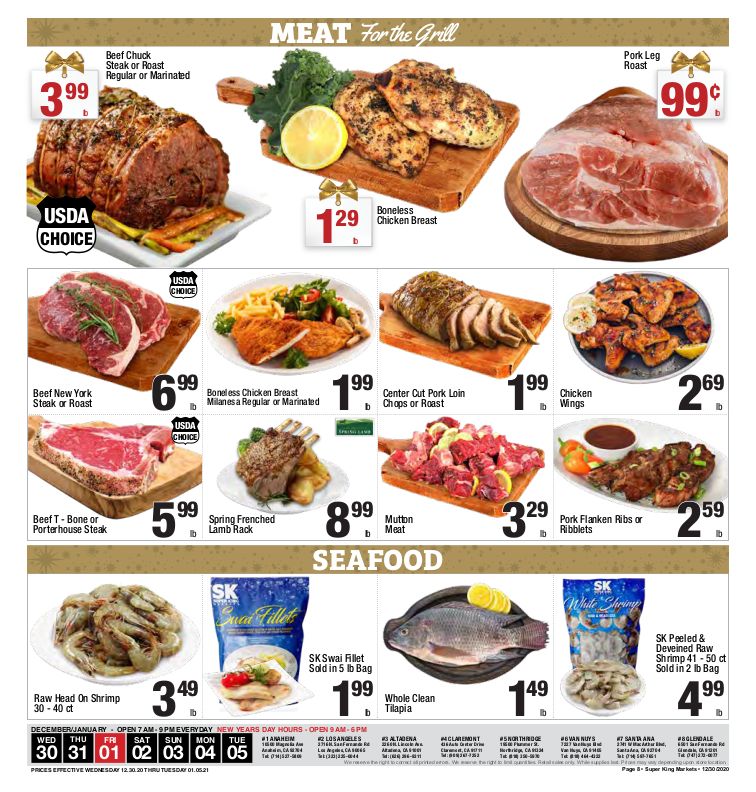 Super King Markets New Year Weekly Ad Flyer December 30, 2020 to January 5, 2021