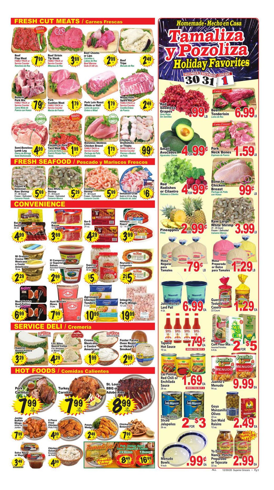 Superior Grocers New Year Weekly Ad Flyer December 30, 2020 to January 5, 2021