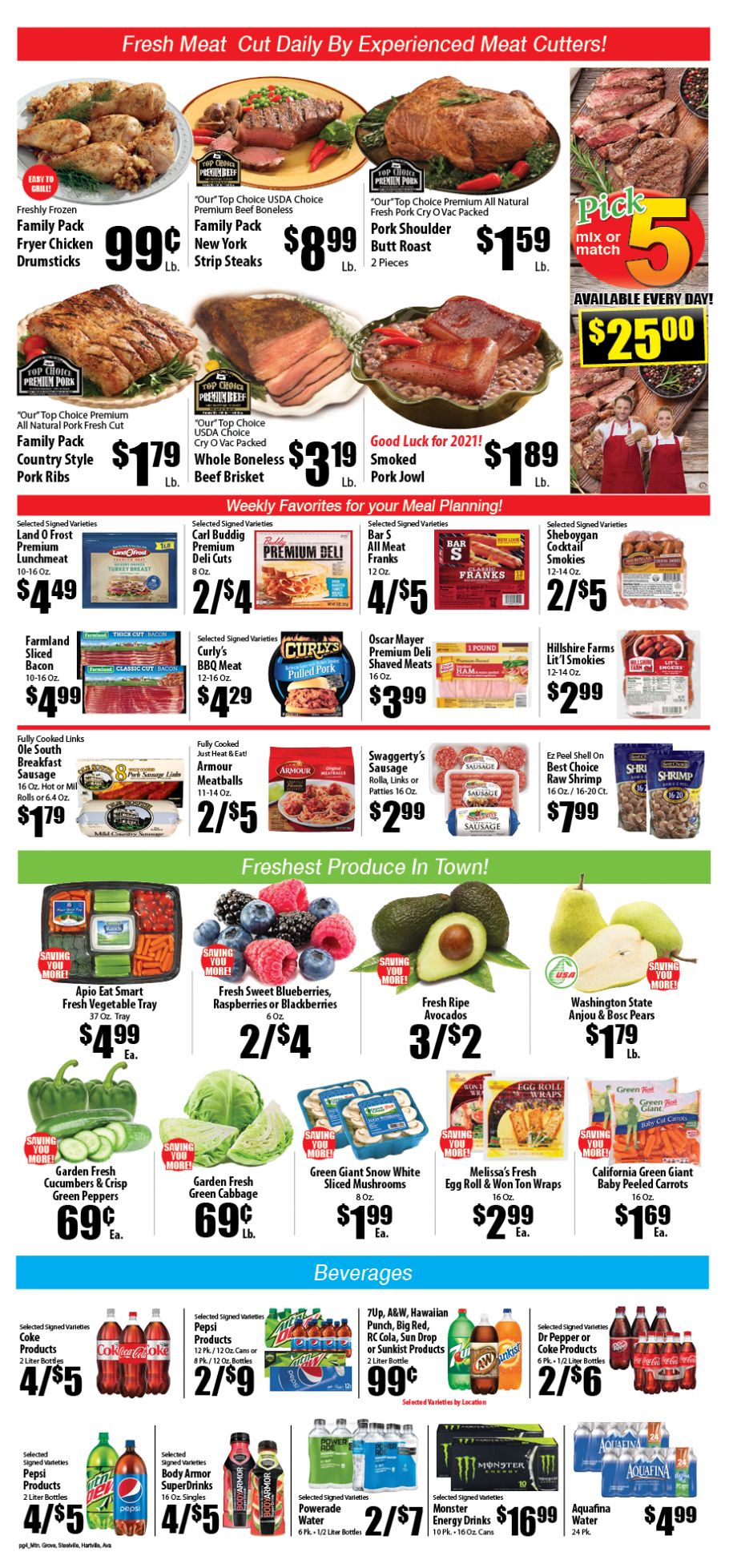 Town & Country Supermarket New Year Weekly Ad Flyer December 30, 2020 to January 5, 2021