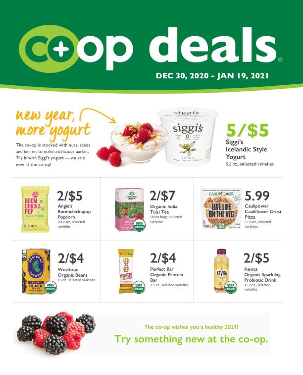 Wheatsville Food Coop New Year Weekly Ad Flyer December 30, 2020 to January 5, 2021