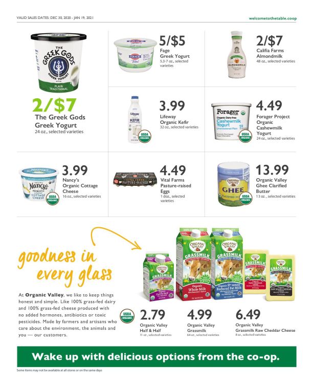 Wheatsville Food Coop New Year Weekly Ad Flyer December 30, 2020 to January 5, 2021
