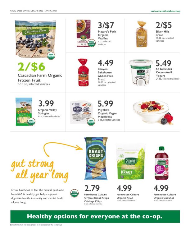 Wheatsville Food Coop New Year Weekly Ad Flyer December 30, 2020 to January 5, 2021