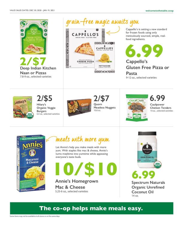 Wheatsville Food Coop New Year Weekly Ad Flyer December 30, 2020 to January 5, 2021