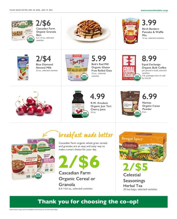 Wheatsville Food Coop New Year Weekly Ad Flyer December 30, 2020 to January 5, 2021