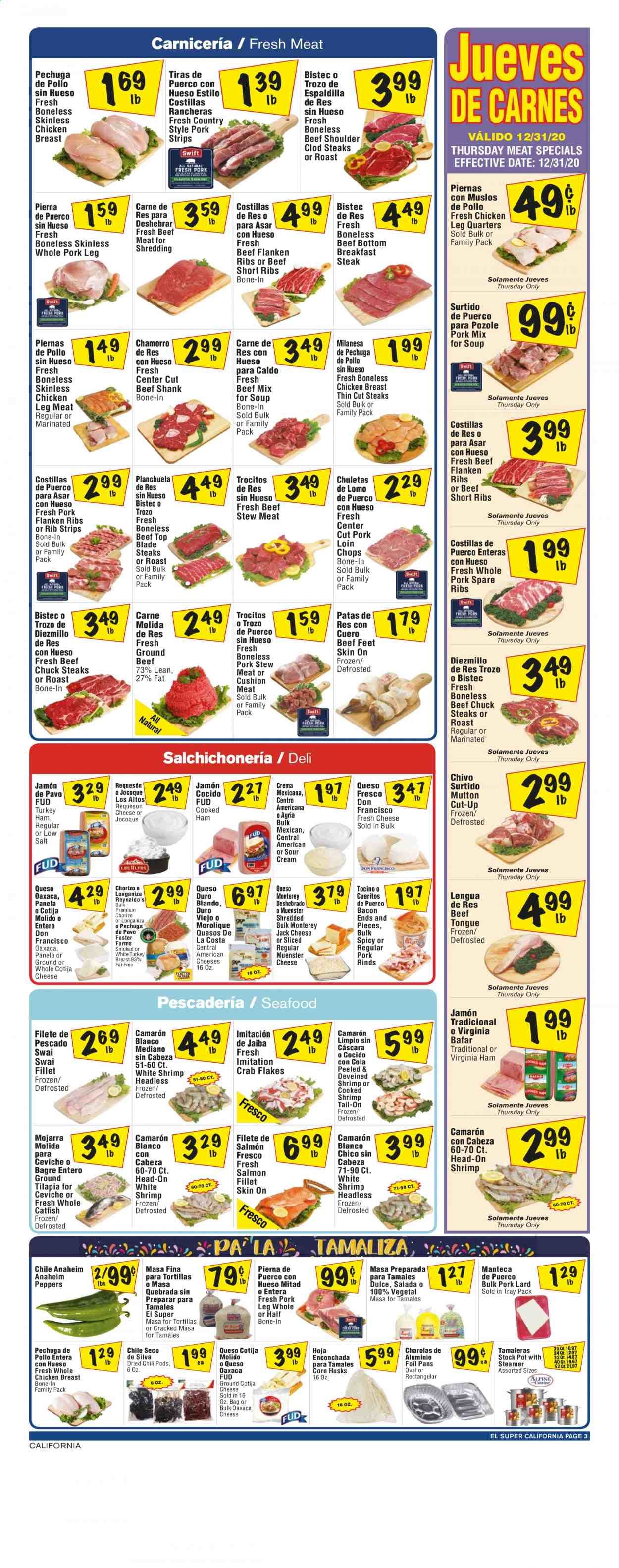 El Super (AZ, CA, NM, NV, TX) Weekly Ad Flyer December 30 to January 5
