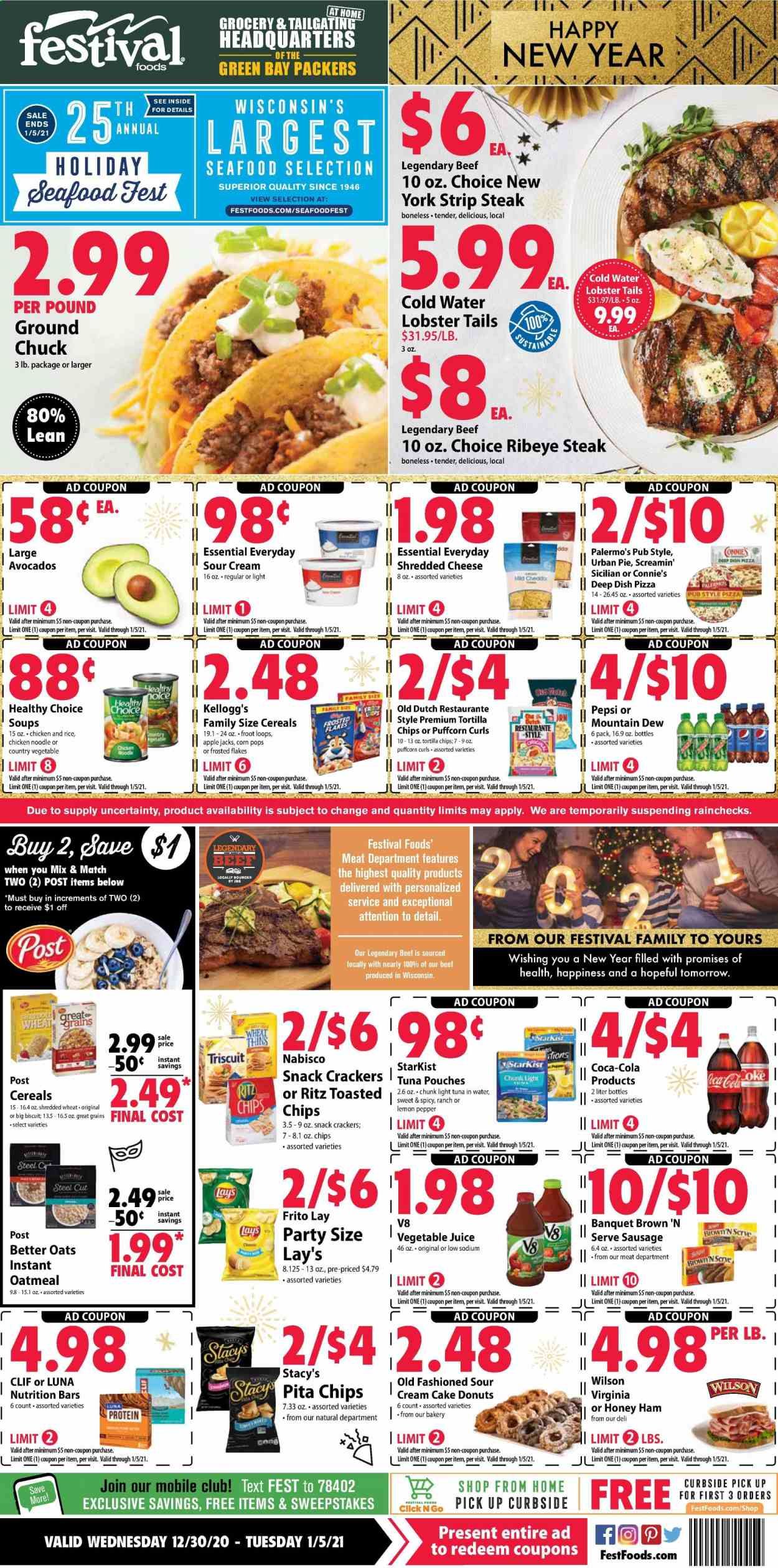Festival Foods Weekly Ad Flyer December 30 to January 5