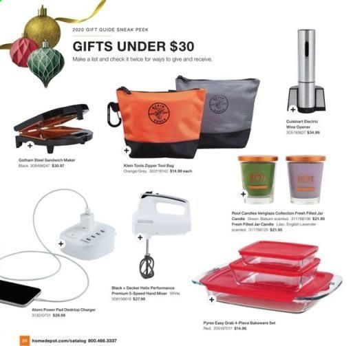 The Home Depot Weekly Ad Flyer October 16 to January 10