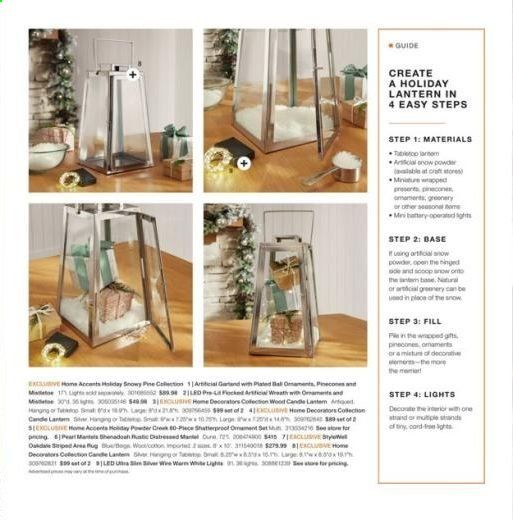 The Home Depot Weekly Ad Flyer October 16 to January 10