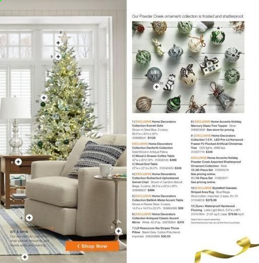 The Home Depot Weekly Ad Flyer October 16 to January 10