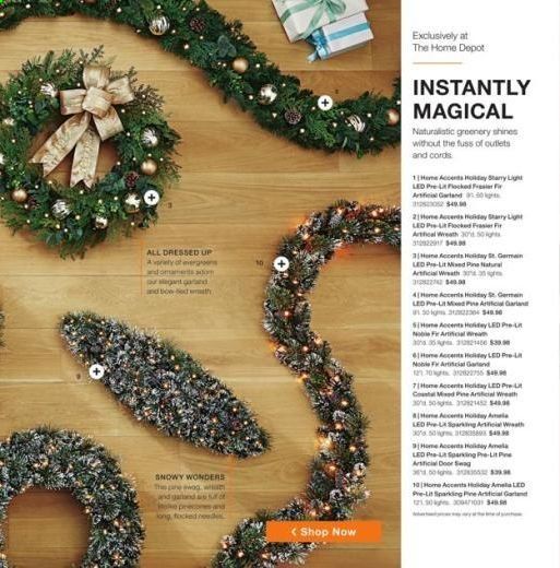 The Home Depot Weekly Ad Flyer October 16 to January 10