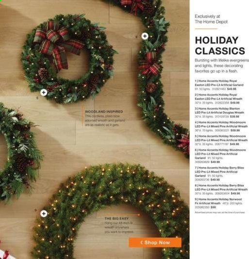 The Home Depot Weekly Ad Flyer October 16 to January 10