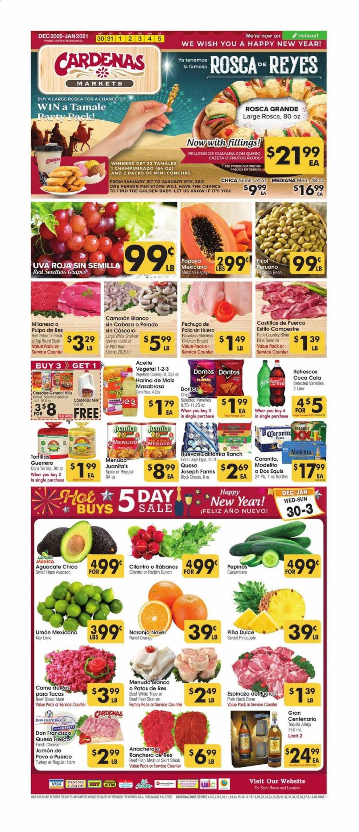 Cardenas (CA, NV) Weekly Ad Flyer December 30 to January 5