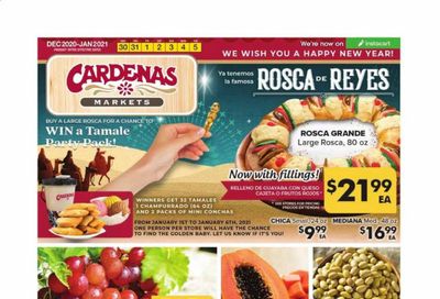 Cardenas (CA, NV) Weekly Ad Flyer December 30 to January 5