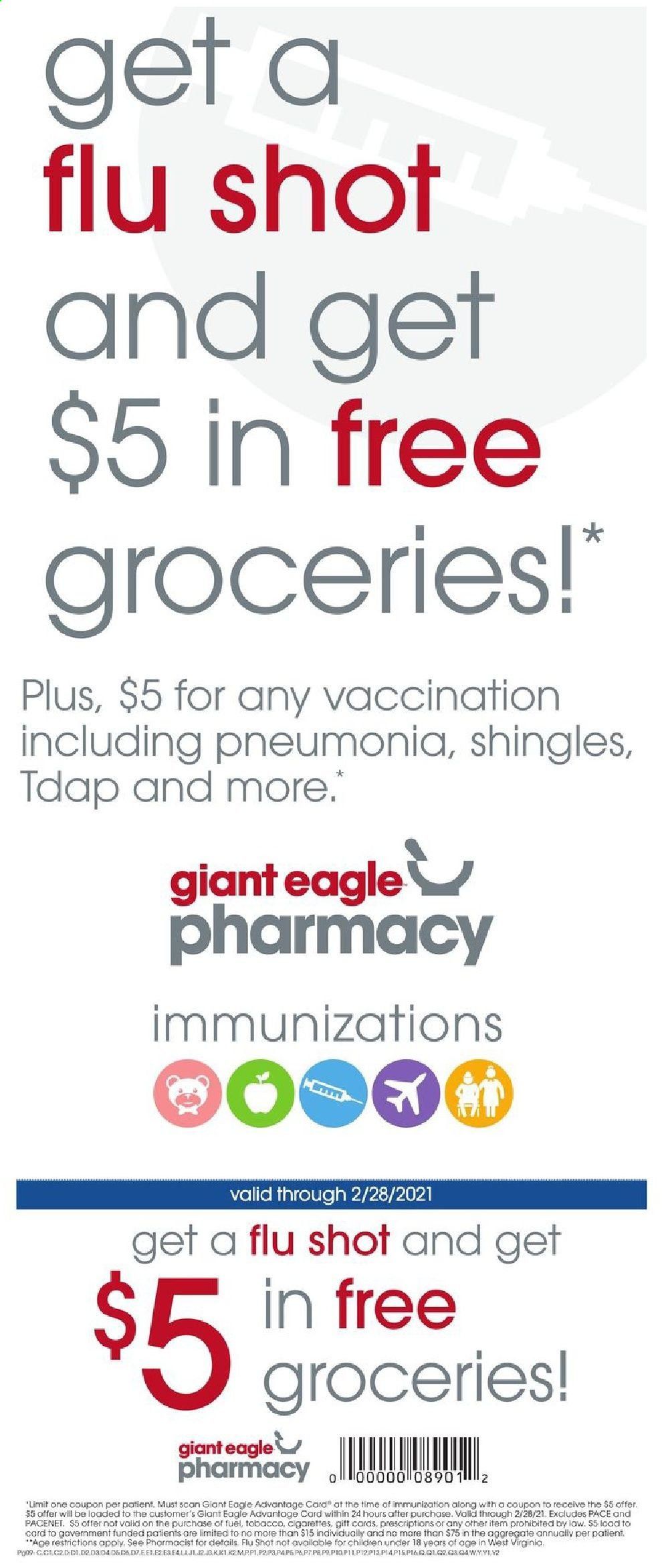 Giant Eagle (IN, MD, OH, PA, WV) Weekly Ad Flyer December 31 to January 6