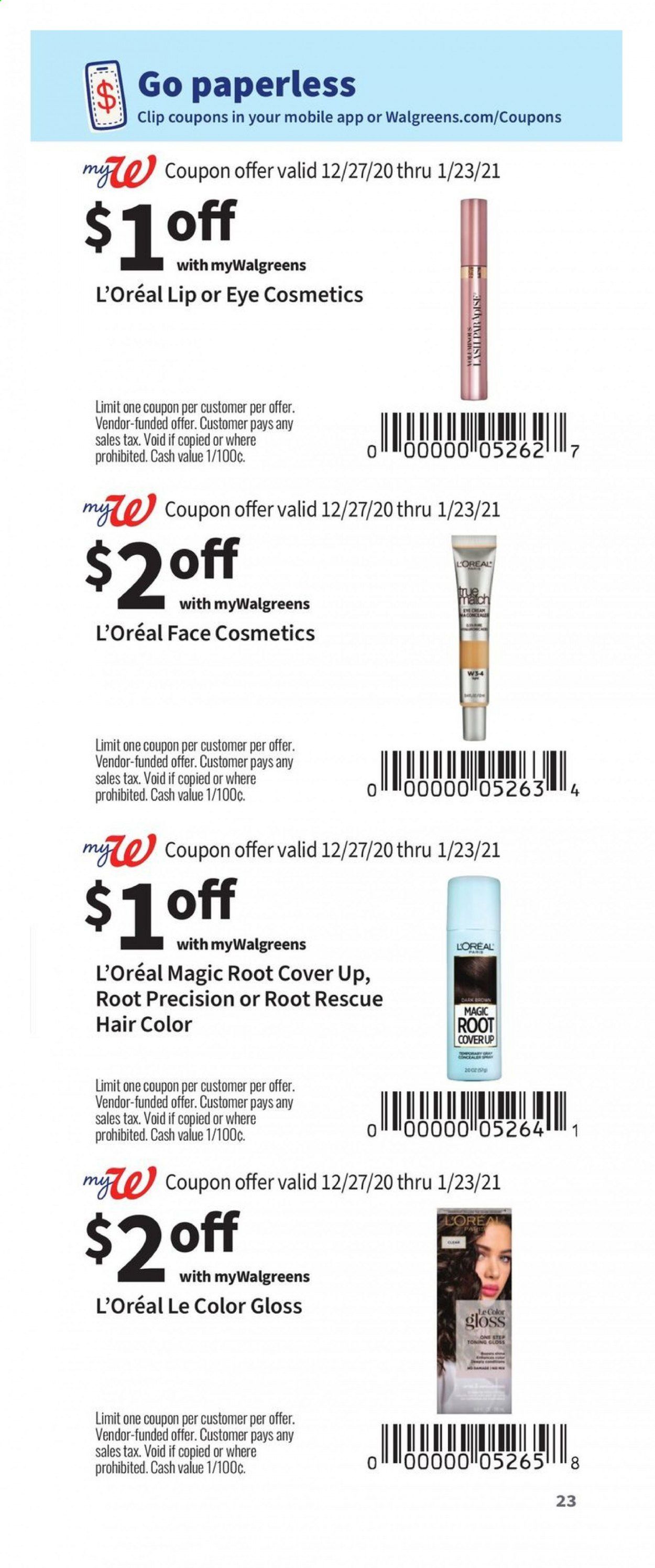 Walgreens Weekly Ad Flyer December 27 to January 23