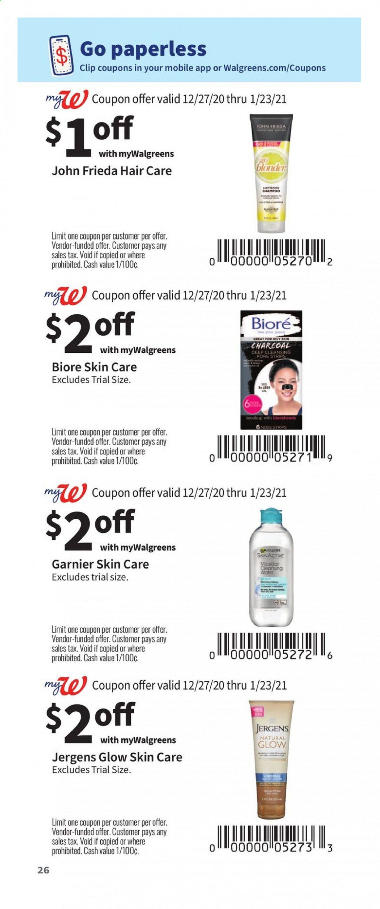 Walgreens Weekly Ad Flyer December 27 to January 23
