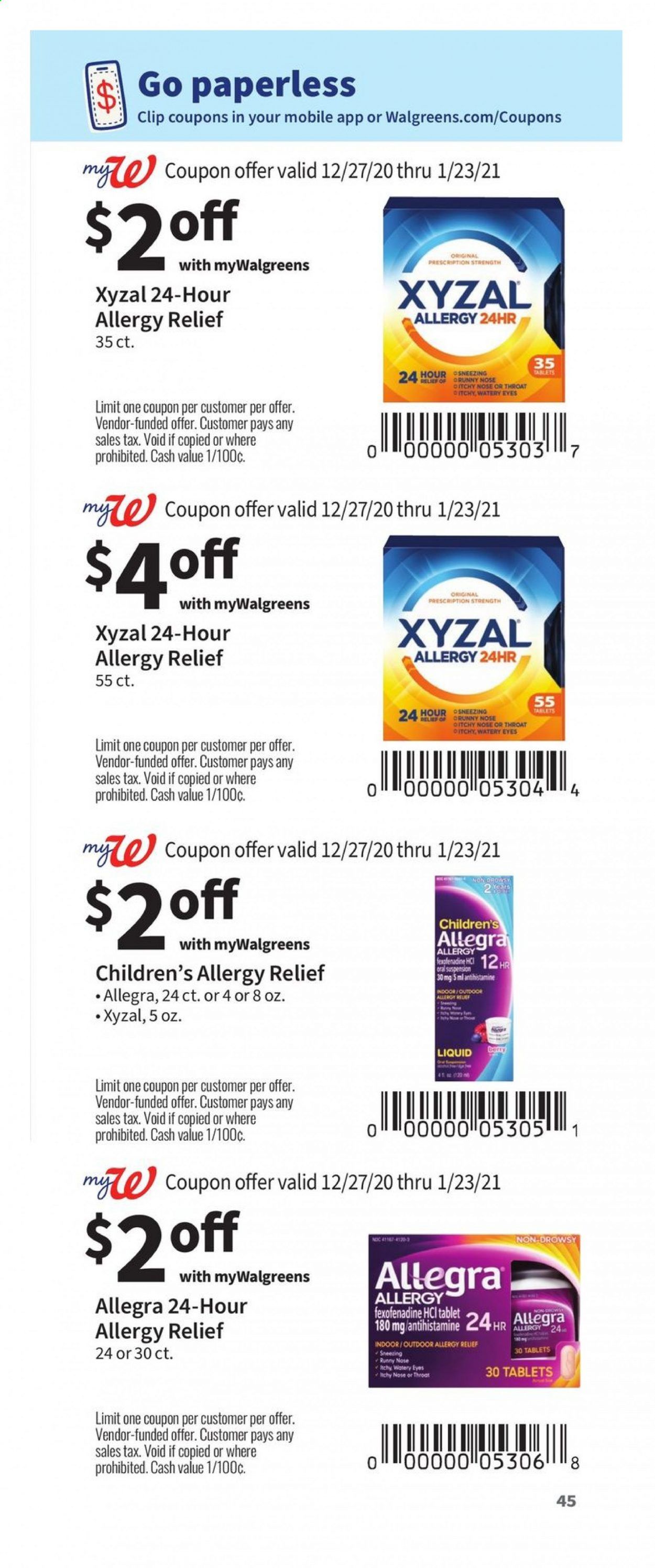 Walgreens Weekly Ad Flyer December 27 to January 23