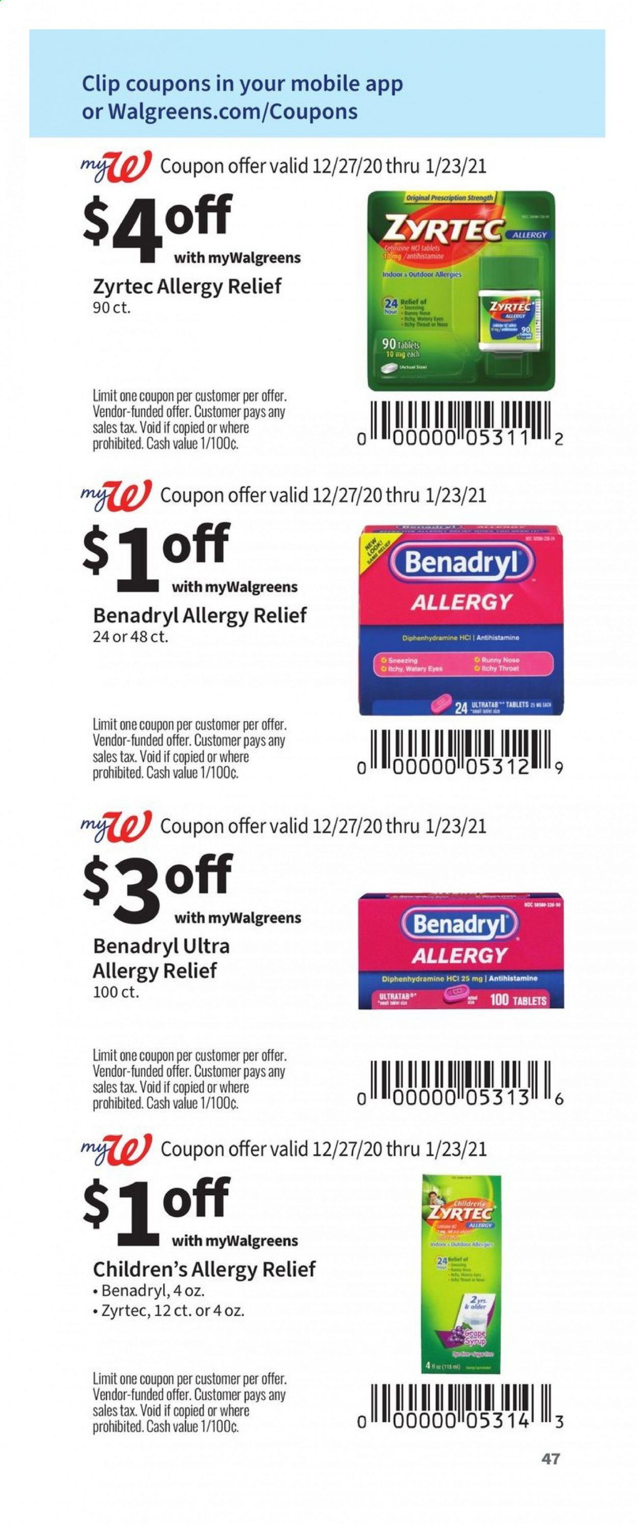 Walgreens Weekly Ad Flyer December 27 to January 23