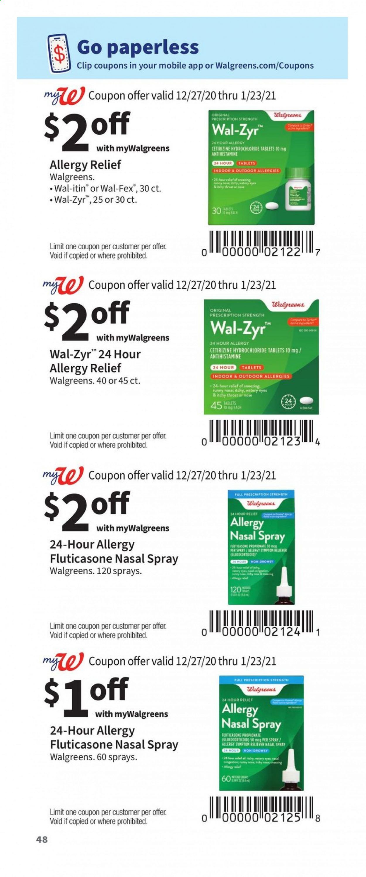 Walgreens Weekly Ad Flyer December 27 to January 23