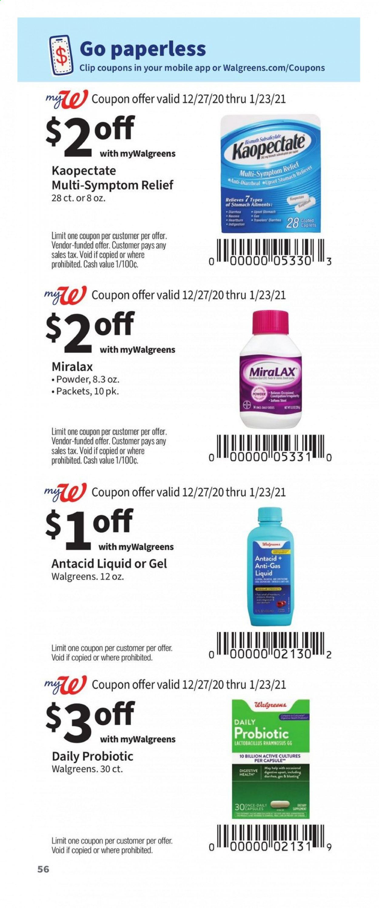 Walgreens Weekly Ad Flyer December 27 to January 23