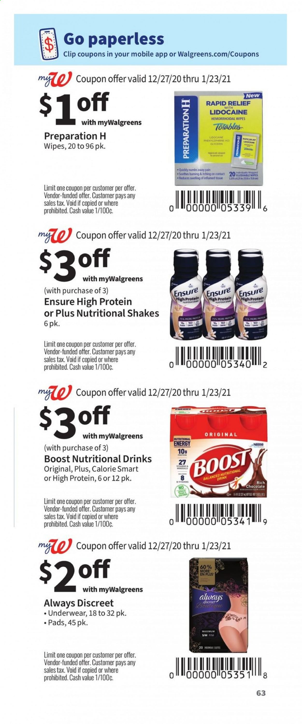 Walgreens Weekly Ad Flyer December 27 to January 23