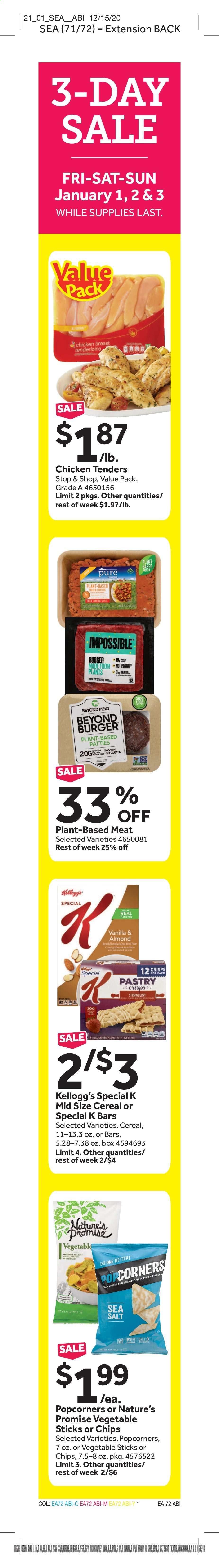 Stop & Shop (MA) Weekly Ad Flyer January 1 to January 7