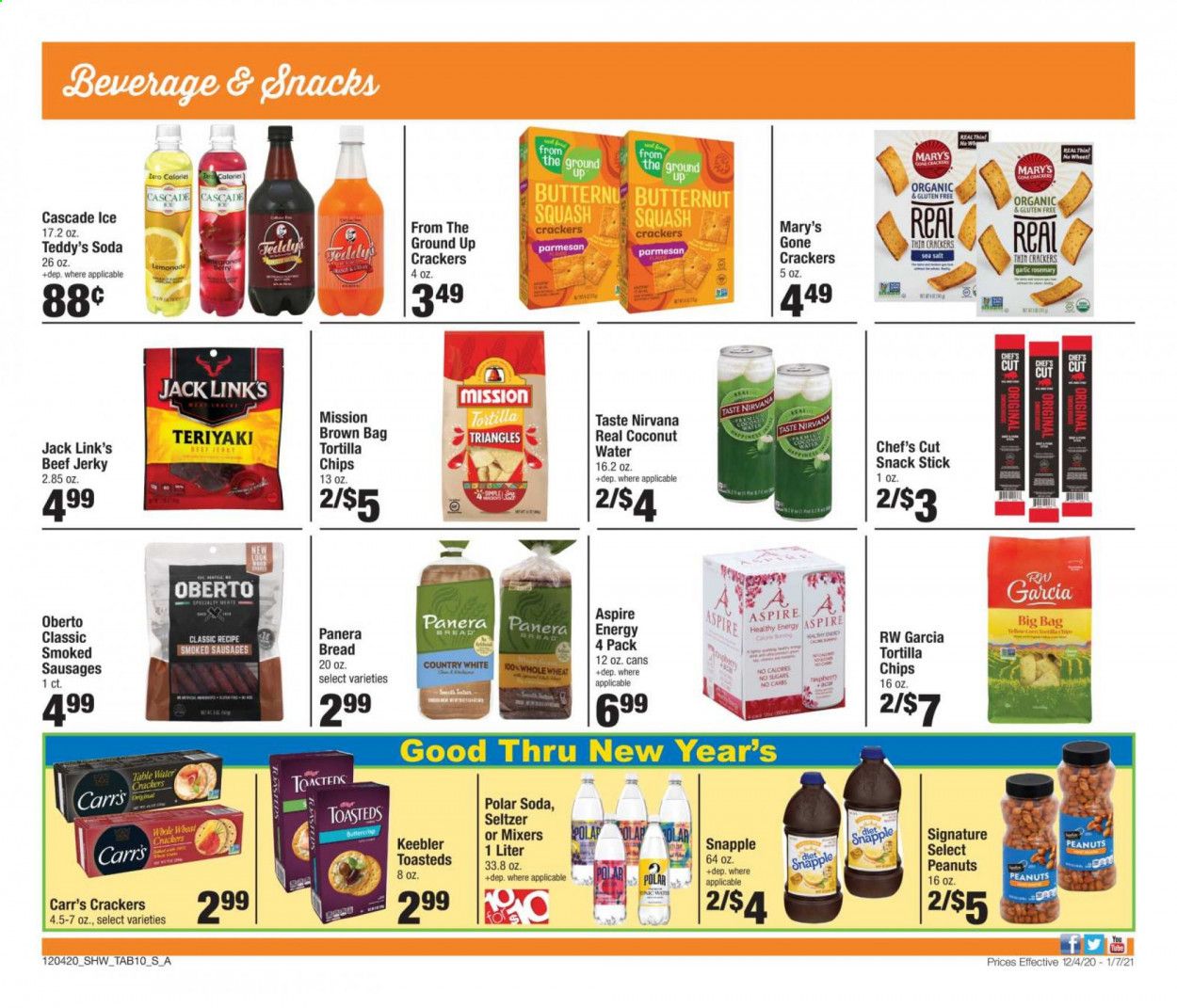 Shaw’s (MA, ME, NH, RI, VT) Weekly Ad Flyer December 4 to January 7