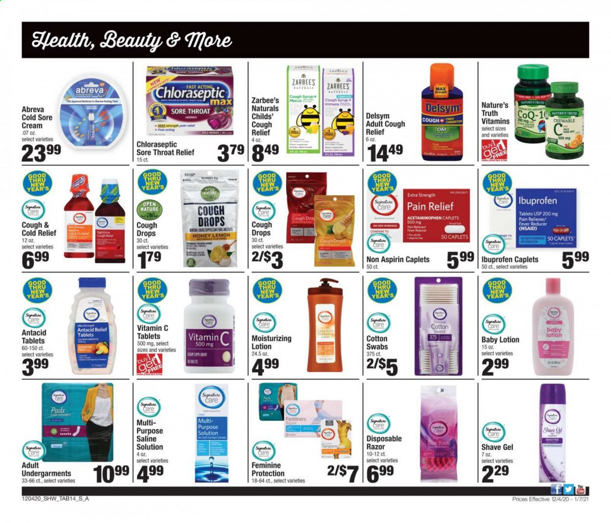 Shaw’s (MA, ME, NH, RI, VT) Weekly Ad Flyer December 4 to January 7