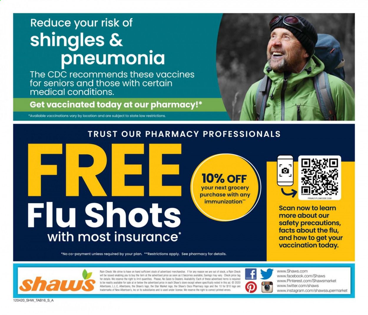 Shaw’s (MA, ME, NH, RI, VT) Weekly Ad Flyer December 4 to January 7